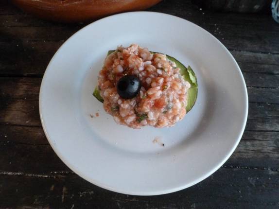 Delicioso almoço em Akumal, entre Tulum e Playa del Carmen, no Yucatán, no sul do México